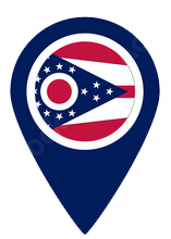 American flag badge